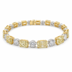 16.36ct White and Yellow Diamonds Bracelet