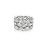 5.81ct Pear Diamond Eternity Ring