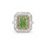 4.02ct Fancy Brownish Greenish Yellow Diamond Ring