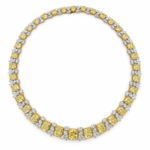 93.77ct Fancy Yellow and 24.78ct White Diamonds Necklace