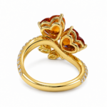 6.27ct Fanta Garnet Heart Shape Ring - Image 2