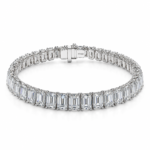 23.15ct Emerald Tennis Diamonds Bracelet