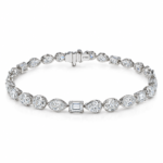 6.71ct Multi shaped Bezel Setting Diamonds Bracelet