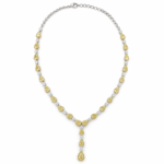 29.40ct Yellow and White Diamonds Necklace