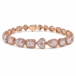 11.84ct Fancy Pink Bracelet