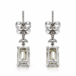 1.70ct and 1.50ct Old Mine Diamonds Earrings - Image 2
